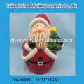 Indoor christmas decorations,ceramic santa claus made in china